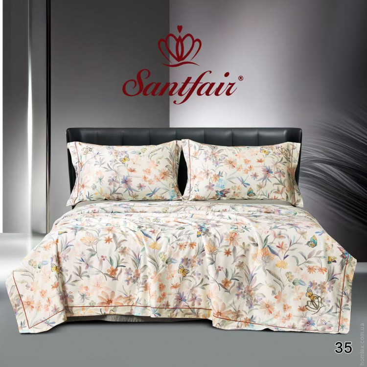 Постільна білизна з літньою ковдрою Santfair євро, модель 35