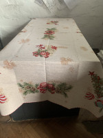 Скатертина гобеленова новорічна Alltex 140x220 см модель 3