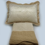 Покрывало с наволочками Prestij Textile велюровое стеганное 230х250 см, модель 526063