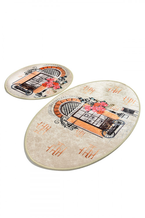 Набор ковриков для ванной Chilai Home Cafe 60x100 см + 50x60 см
