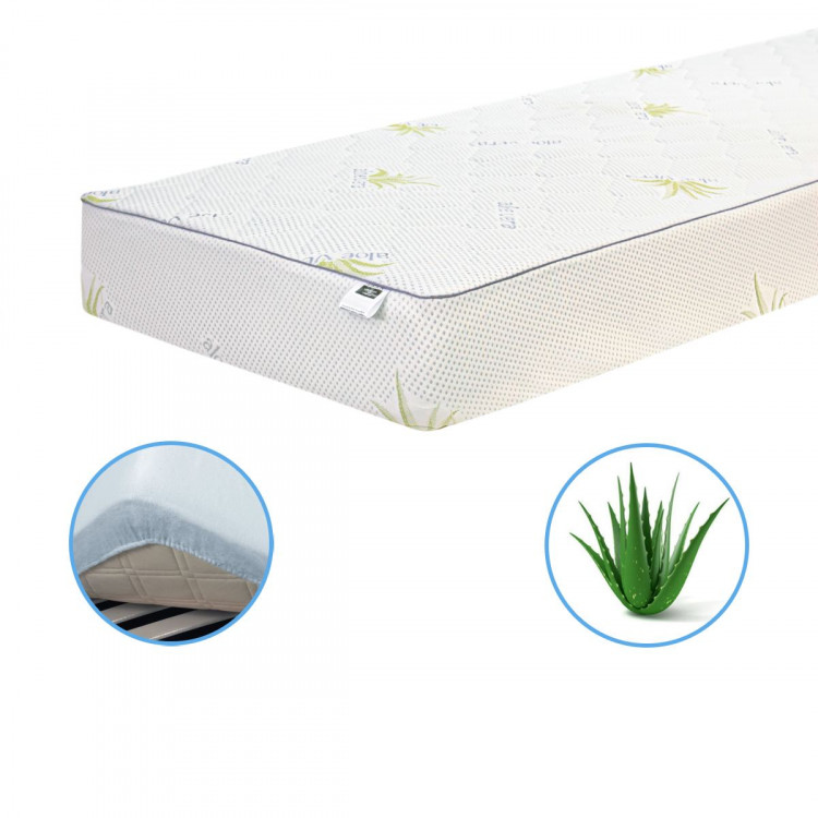 Наматрасник Mirson Alberto Eco Aloe Vera 160x200 см, №1001 (обычный на резинке по периметру)