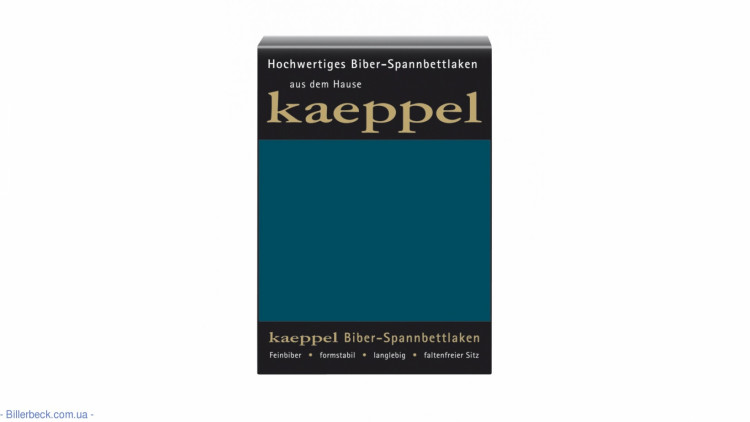 Простынь на резинке фланель Kaeppel 90-100х200+25 см изумруд