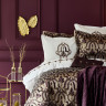 Набор постельное белье с пледом и покрывалом  Karaca Home Morocco purple-gold 2019-2 золотой евро