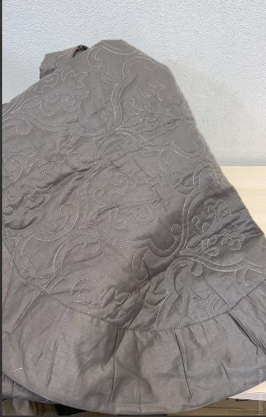 Покрывало стеганное Bliss C-0016 240x260 см серое