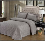 Покрывало стеганное Bliss C-0016 240x260 см серое