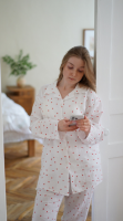 Пижама женская Lotus Home Molly Heart muslin (размер L/XL)