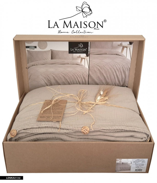 Постельное белье La Maison Lenka Stone из муслина евро
