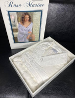 Халат махровий жіночий Maison D'or Rose marine кремовий короткий (до коліна)