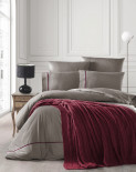 Вязанный плед - покрывало First Choice Nirvana 425 Bordo 220x240 см