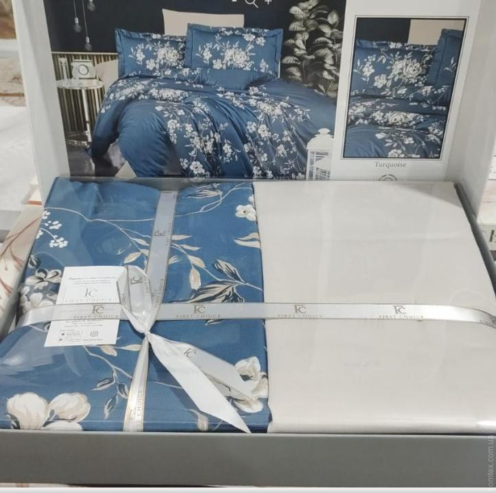 Постільна білизна First Choice Arya turquoise полуторна
