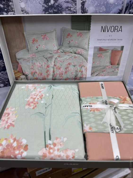 Постільна білизна Aran Clasy Ranforce Nivora V-1 євро