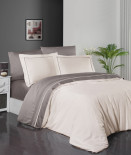 Постельное белье First Choice Satin de luxe ivory-mink евро
