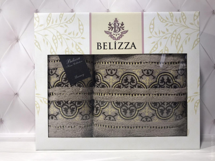 Набор махровых полотенец Belizza из 2 штук 50x90 см+70x140 см, модель 36
