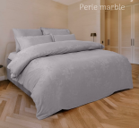 Постельное белье Altinbasak сатин жаккард Delux Perle marble евро