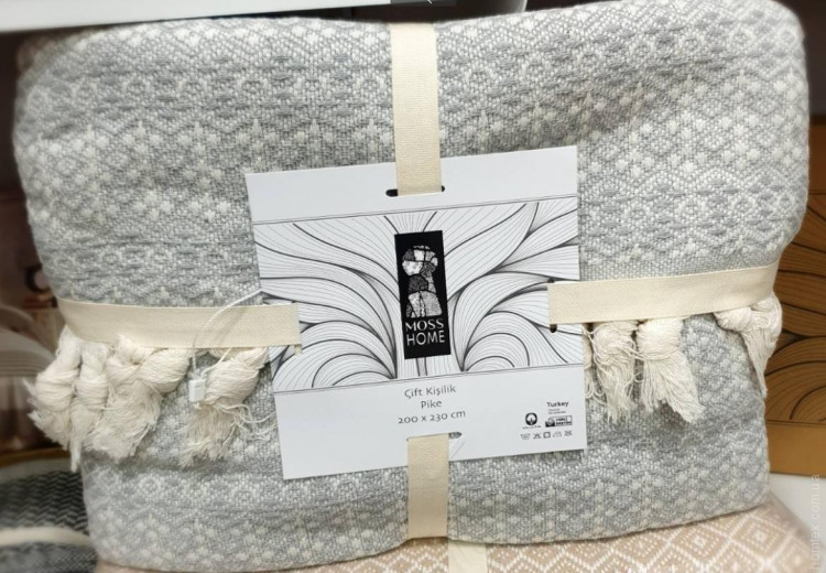 Покрывало хлопковое Moss Home 200x230 см, модель 2