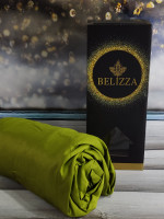 Простирадло на резинці Belizza оливкове 100х200 см + 30 см з наволочкою 50х70 см