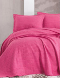 Покрывало с наволочками Eponj Home пике Venus fusya фуксия 230x240 см