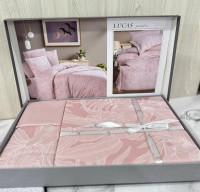 Постільна білизна First Choice Lucas powder сатин люкс євро