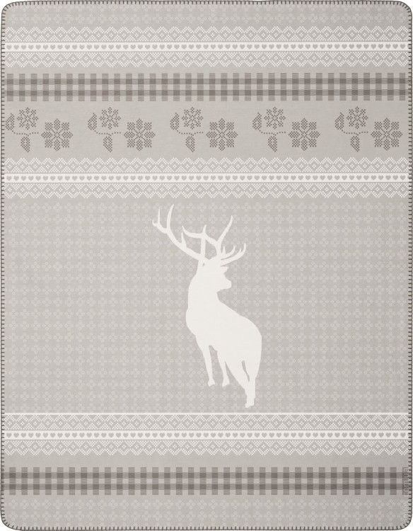 Плед Biederlack бавовна - акрил Alps nature Alpine Collect 150х200 см