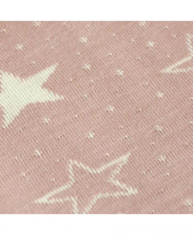 Плед дитячий Прованс Stars пудра з білим 80x100 см