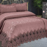 Покрывало жаккардовое с кружевом 260x260 см KC Home Aden Sonil Laced Gul Kurusu