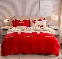 Велюровое постельное белье Homytex, модель 23003 евро