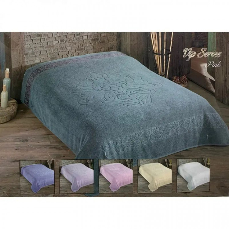 Махрове простирадло Luisa V02 lilac 200х220 см