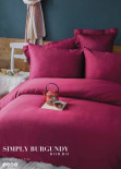 Постельное белье Issimo Home Simply Burgundy евро
