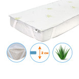 Наматрасник Mirson Alberto Silk Strong Aloe Vera 70x140 см, №1042 (обычный на резинке по углам)