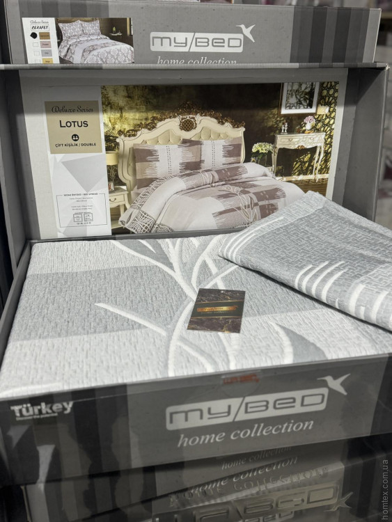 Покрывало хлопковое стёганное My Bed Lotus 240x260 см с наволочками