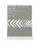 Плед-накидка Barine Mountain Magic Throw black&white черно-белый 130x170 см