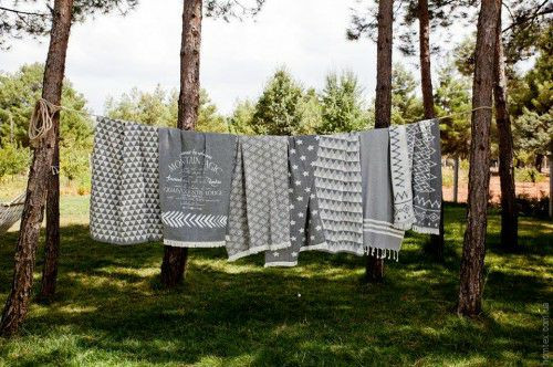 Плед-накидка Barine Mountain Magic Throw black&white чорно-білий 130x170 см