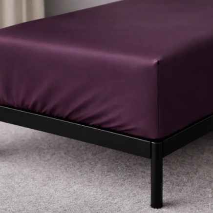 Простирадло натяжне U-tek сатин Boston Eggplant 120x200+30 см