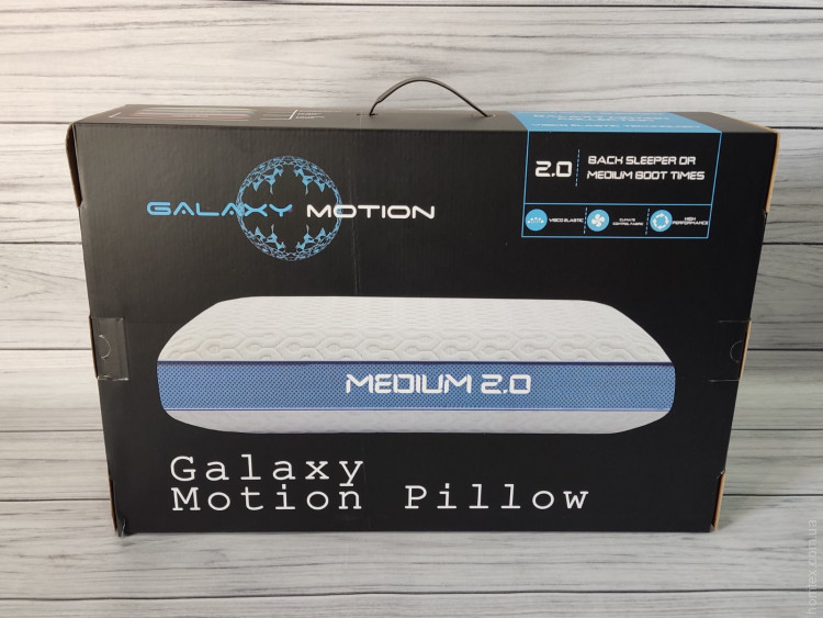 Ортопедическая подушка Galaxy Motion Soft мягкая 65х40х15 см