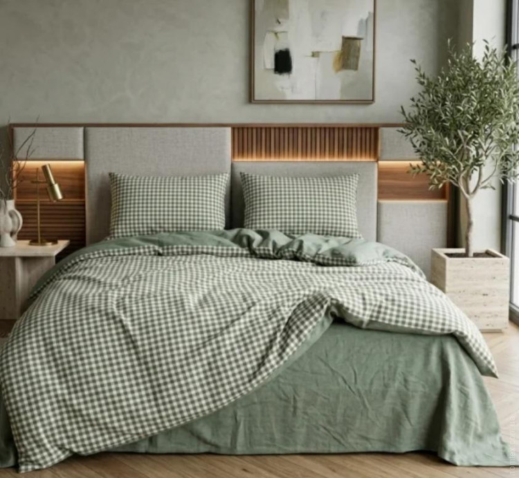 Постельное белье Вилюта вареный хлопок Wash 14 Геометрия евро