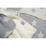 Плед микроплюш Barine Star Patchwork throw grey серый 130x170 см