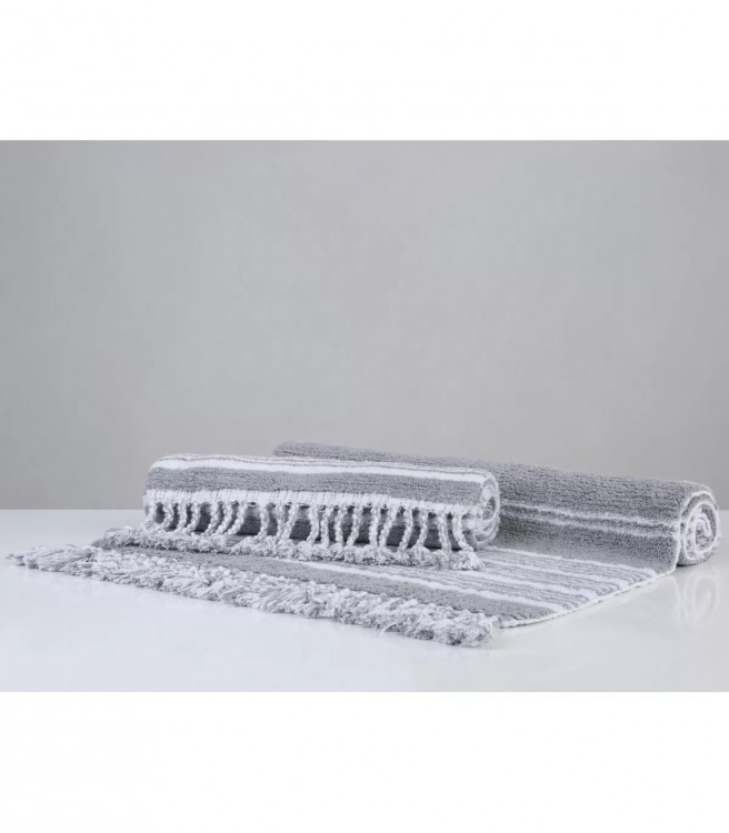 Набор ковриков Irya - Martil gri серый 60х90 см + 40х60 см