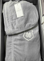 Мужской махровый халат Maison Dor Leonor grey с капюшоном