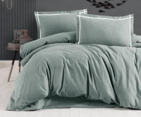 Постельное белье First Choice Фланель Soprano Green евро