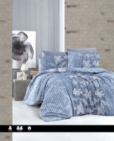 Постельное белье First Choice Polca indigo евро
