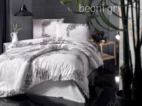Постільна білизна Altinbasak Beoni gri ранфорс євро 