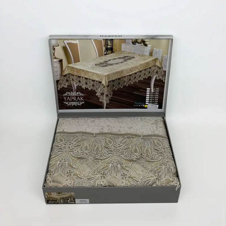 Скатерть Maison Royale YAPRAK KAHVE 180x300 см