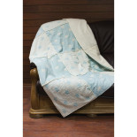 Плед микроплюш Barine Star Patchwork throw mint ментоловый 130x170 см