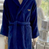 Халат махровий мікрокоттон Maison Dor Valentin синій