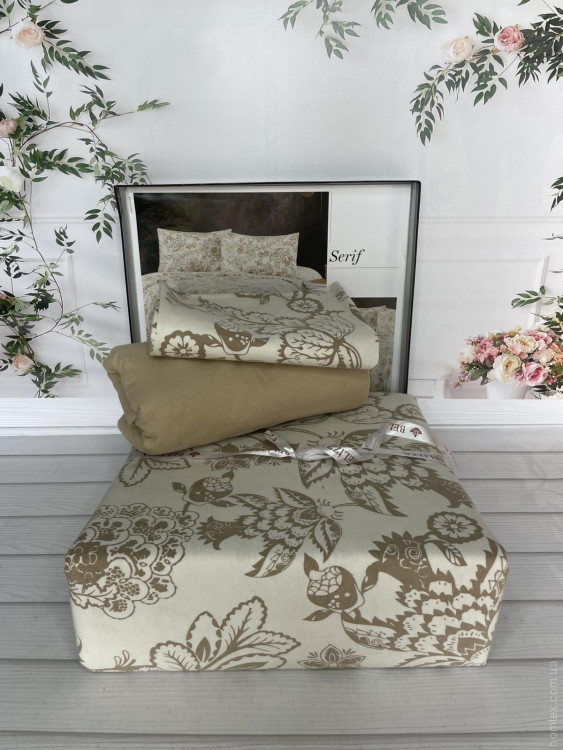 Постільна білизна Belizza Фланель Serif полуторний Постільна білизна Belizza Фланель Serif полуторний