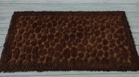 Килимок для ванної Zerya Камені 80х150 см коричневий