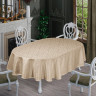 Скатерть овальная тефлоновая Maison Royale Nergis 160x220 см бежевая