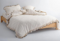 Постільна білизна Limasso Point yikama євро з рюшами Постільна білизна Limasso Point yikama євро з рюшами