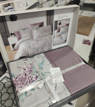 Постельное белье First Choice Wisteria lilac сатин люкс евро