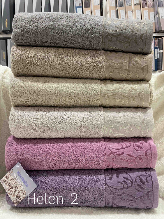 Набір махрових рушників Hanibaba Helen 2 із 6 шт. 100х150 см Набір махрових рушників Hanibaba Helen 2 із 6 шт. 100х150 см